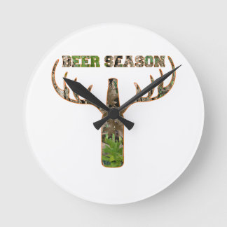 Relógio Redondo Beer Season Hunter Gift Para Hunter