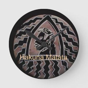 Relógio Redondo Beleza Africana: Bongo Maasai Retrai Arte Tribal