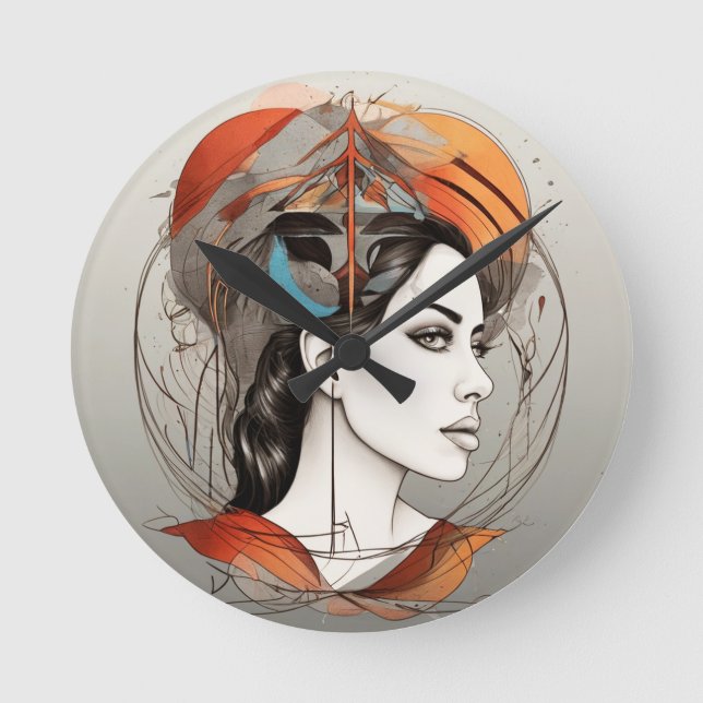 Relógio Redondo beleza revelada (Frente)