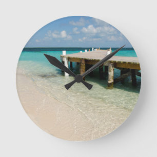 Relógio Redondo Belize, Mar de Caribe, Goff Caye. Uma pequena ilha