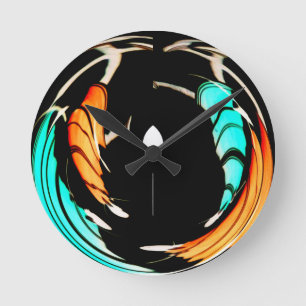 Relógio Redondo Belo Impressão de arte africana