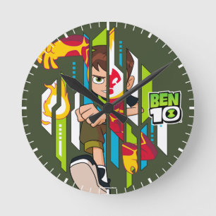 Relógio Redondo Ben 10 Transformação do DNA do Heatblast