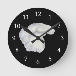 Relógio Redondo Betta Fish Round Clock