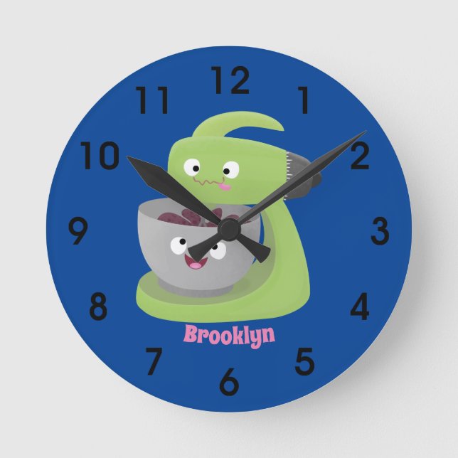 Relógio Redondo Bicho de cozinha de bico (Frente)