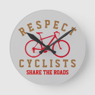Relógio Redondo bicicleta - bicicleta + bicicleta