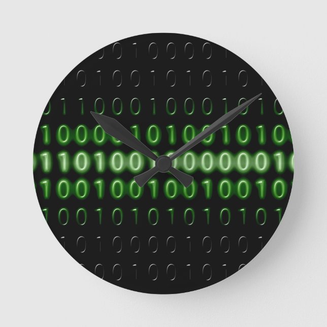 Relógio Redondo binary-code-475664 BINARY CODE COMPUTERWORLD COMPU (Frente)