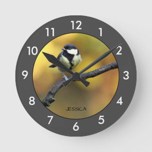 Relógio Redondo Bird Personalizado Large Clock