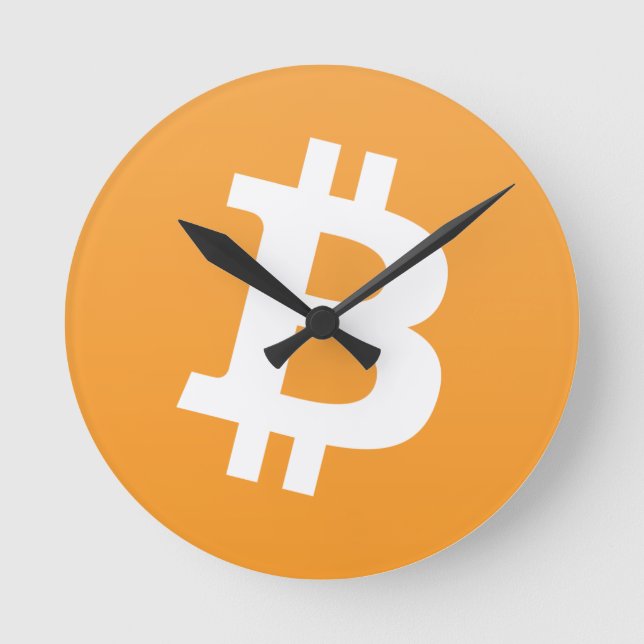 Relógio Redondo Bitcoin (Frente)