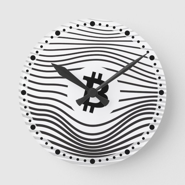 Relógio Redondo Bitcoin Force (White) Case-Mate iPhone Case (Frente)