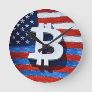 Relógio Redondo Bitmoney EUA
