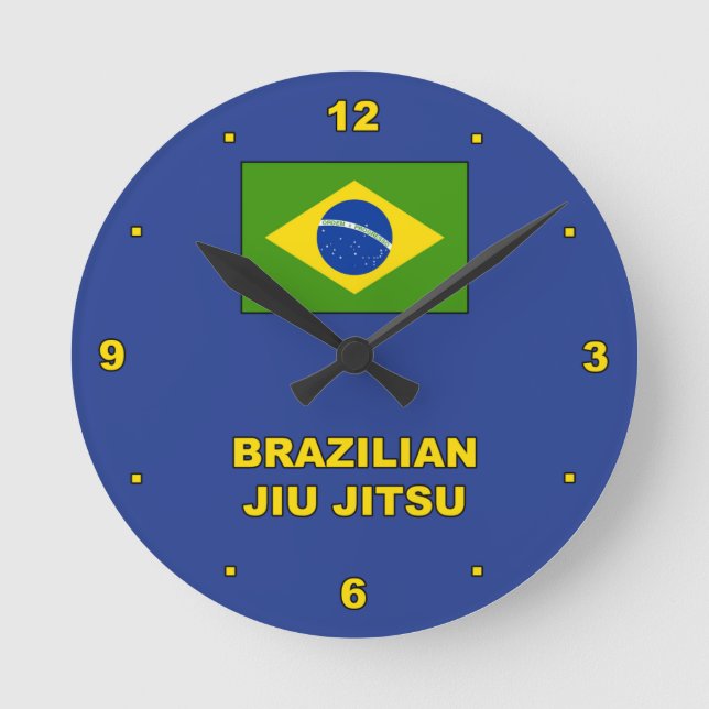 Relógio Redondo BJJ Wall Clock (Frente)
