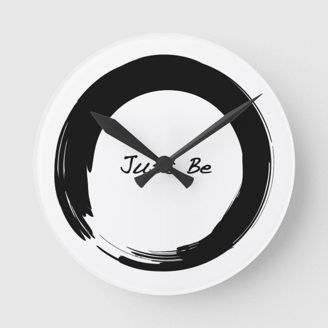 Relógio Redondo Blocos da Sala de Massagem em Círculo Aberto Enso (Frente)