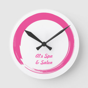 Relógio Redondo Blocos da sala de massagem em círculo aberto Enso