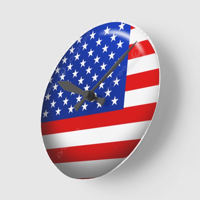 Relógio Redondo Bloqueio de Sinalizador dos EUA (Ângulo)