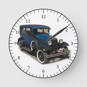 Relógio Redondo blue Model A clock