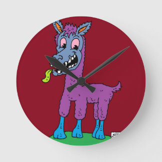Relógio Redondo Bobo Lama Monster