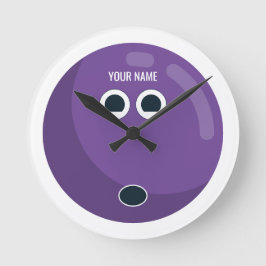 Relógio Redondo Bola de boliche personalizada