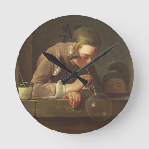 Relógio Redondo Bolhas de sabão, C. 1733 - 34 (óleo em canvas)