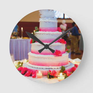 Relógio Redondo Bolo de casamento bonito