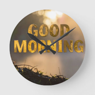 Relógio Redondo Bom dia