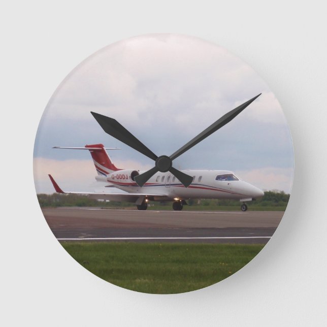 Relógio Redondo Bombardier Lear Jet 45XR (Frente)
