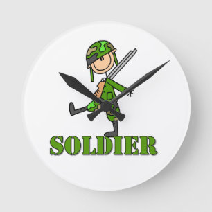 Relógio Redondo Boneco de Soldado