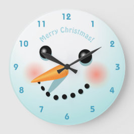 Relógio Redondo Bonita Cabeça De Neve Com Roy Cheeks