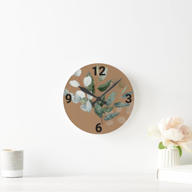 RELÓGIO REDONDO BONITO PRIMAVERA DELIGHT NEUTRAL WALL CLOCK (Lar)