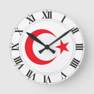 Relógio Redondo Brasão de Turquia