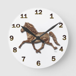 Relógio Redondo Bronze islandês