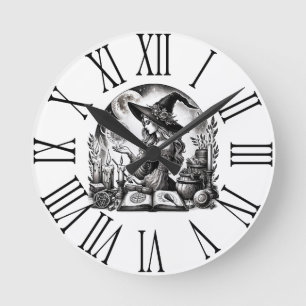 Relógio Redondo Bruxa Bonita Farmácia Faça Você Mesmo Magia