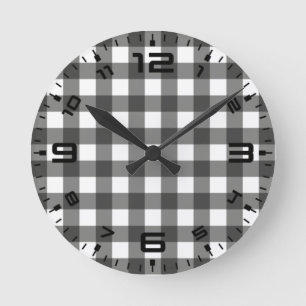 Relógio Redondo Búfalo branco