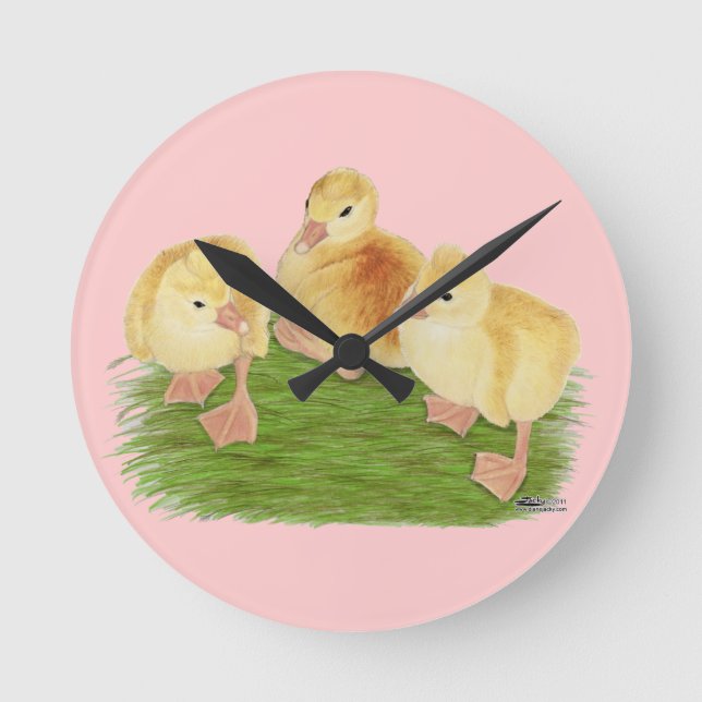Relógio Redondo Buff Goslings Tufted (Frente)