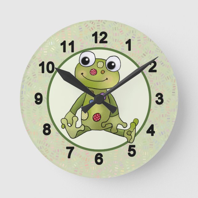 Relógio Redondo Bunter Frosch  Runde Wanduhr (Frente)