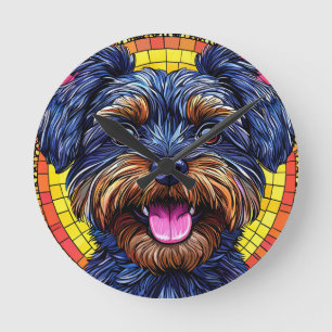 Relógio Redondo Cachorro de desenho animado fofo