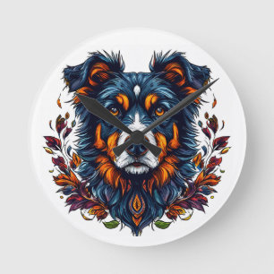 Relógio Redondo Cachorro Fofo