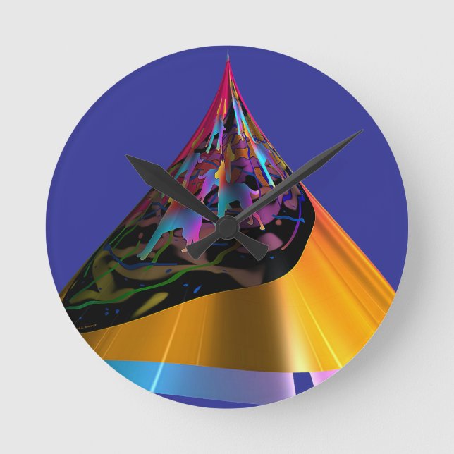 Relógio Redondo Cães Azuis (Frente)