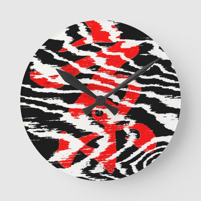 Relógio Redondo Caligrafia asiática muito Legal (Frente)