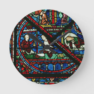 Relógio Redondo Cambiadores de dinheiro no templo, detalhe de uma