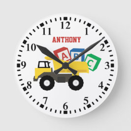Relógio Redondo Caminhões Personalizados de Construção de Caminhõe