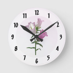 Relógio Redondo Campainhas Cor-de-Rosa de Canterbury