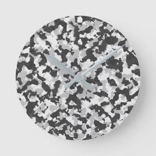 Relógio Redondo camuflagem