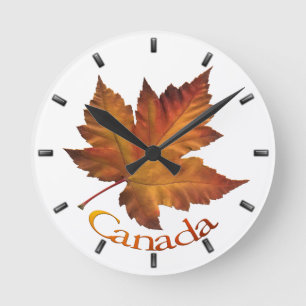 Relógio Redondo Canada Maple Leaf Clock Canada Souvenir Wall Clock