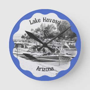 Relógio Redondo Canal Vintage Lake Havasu