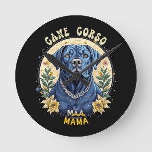 Relógio Redondo Cane Corso Mamãe