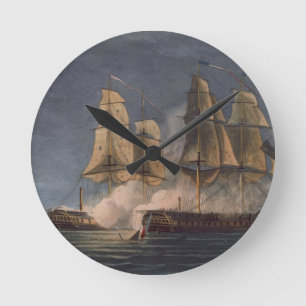 Relógio Redondo Captação do Thetis pela ametista do HMS, 10o