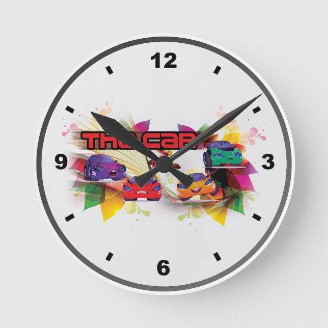 Relógio Redondo Car Of Clock (Frente)