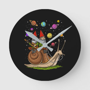 Relógio Redondo Caracol dos Gnomos