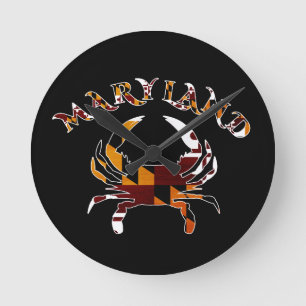 Relógio Redondo Caranguejo de Maryland