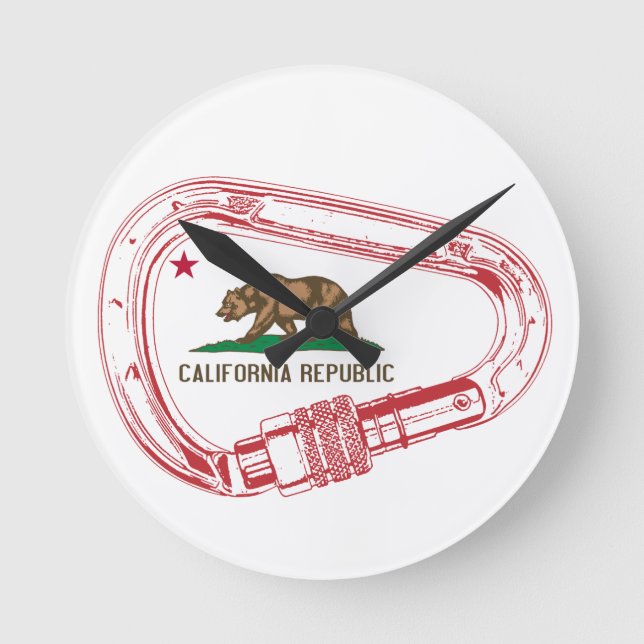 Relógio Redondo Carnaval de Subidas da Califórnia (Frente)